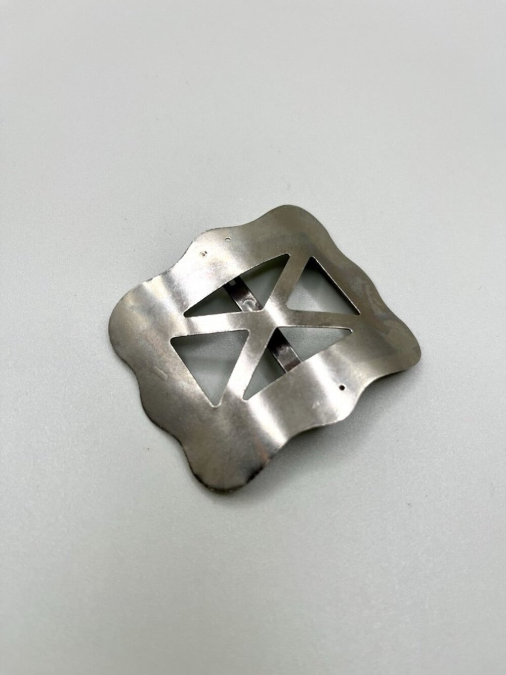 Vintage French Art Deco Silver Tone Shoe Clip Component Jewelry Craft Repurpose